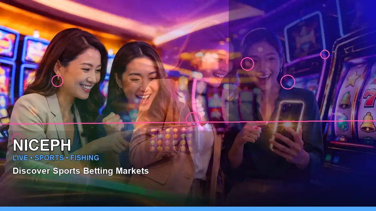 NICEPH party-themed online slot artwork presented with a casino host and diagonal visual composition. Treat the image as descriptive only and confirm the actual game details in the available lobby.